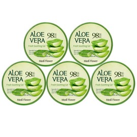 Aloe Vera Fresh Soothing Gel 300ml x 5 / Skin Soothing / 알로에베라 프레시 수딩젤 300ml x 5개피부진정
