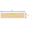 teemando® Brand Mini Spirit Level 15 cm Ash Wood Level