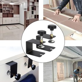 Omninmo 2pcs C Clamp Universal Jig Clamp Heavy Duty Furniture Steel Drawer Front Installation Wood Clamps for Easy Fast Furniture Installation, Tables Desk Mount, Desktop Mount Holder