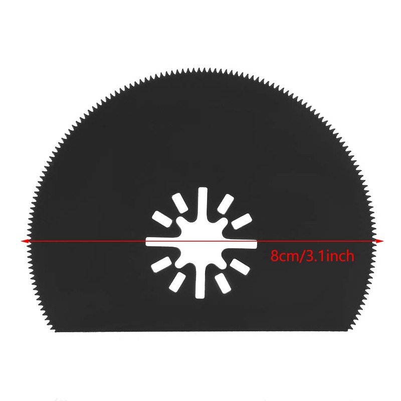 Saw Blades, 10Pcs 80mm High Carbon Steel Semi-Circular Saw Blade