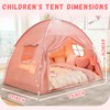 Twin Bed Tent for Kids Girls, Canopy Privacy Sleep Tent