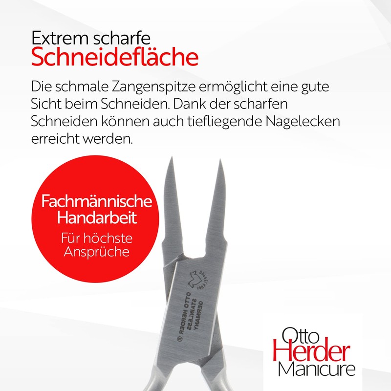 OTTO HERDER Corner Pliers / Nail Nippers 10 cm with