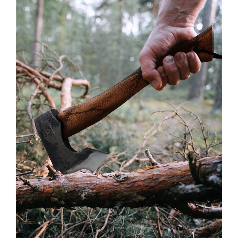 WICING 13.5 Inch Hatchet, Camping Axes and Hatchets 1065 Carbon
