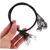 OHPHCALL 10Pcs Heavy Duty Steel Fishing Leaders Low Visibility Wire