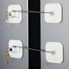 Locks for Refrigerator,Fridge Lock with Keys,Lock for a Fridge(White Refrigerator