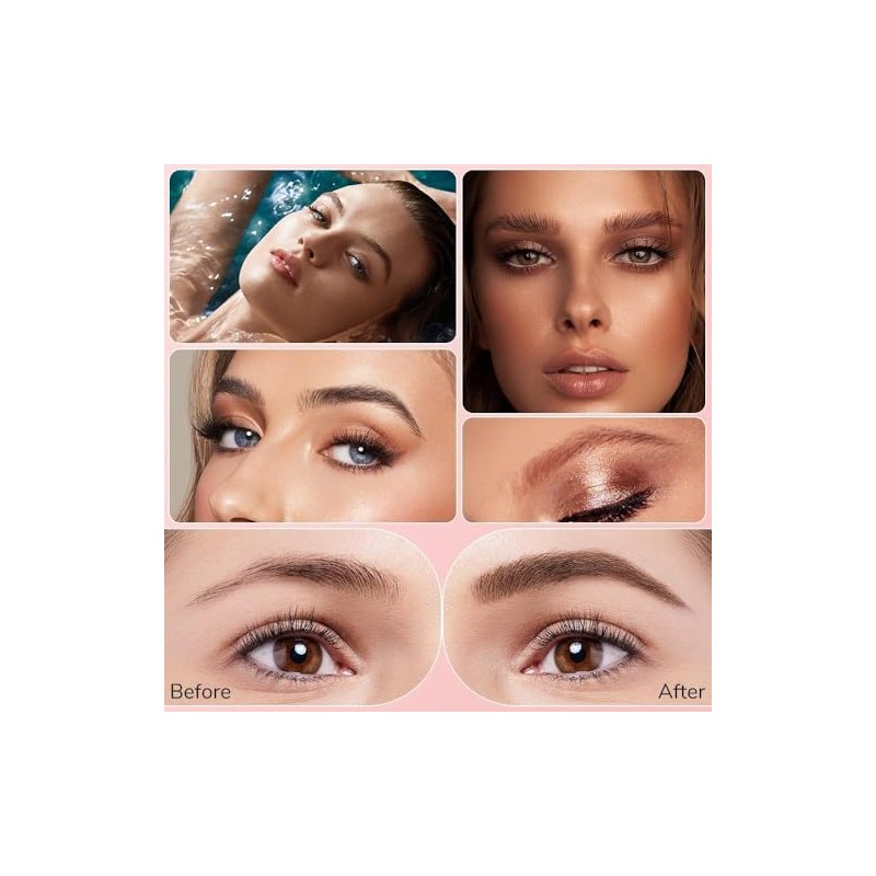 Lápiz de Cejas Impermeable Mágico, Lápiz de Cejas Multiforjado 3d