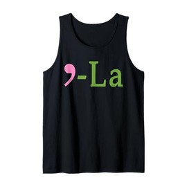 Comma-La Kamala Harris Pink Green - Harris Walz 2024 Tank Top