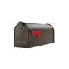 E1100BZAM Elite Post-Mount Mailbox, Medium, Textured Bronze Steel - Quantity