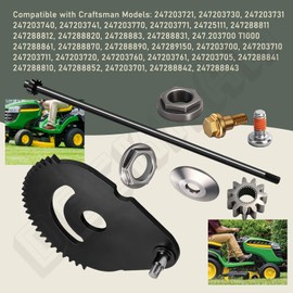 【55.5cm】 738-0919A 738-0919B Steering Shaft & 617-04094 Steering Gear Kit W/Bushing 948-0389 Steering Rod Cap Washer Screw for MTD Troy Bilt Series Mowers 948-0389 710-1309 941-0656A 741-0656A