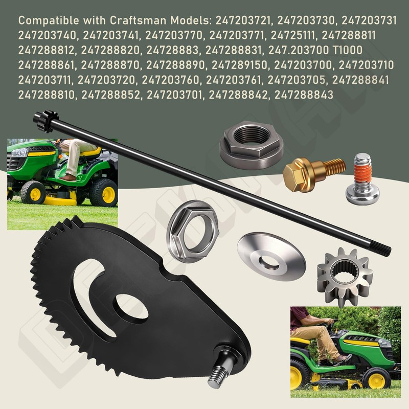 【55.5cm】 738-0919A 738-0919B Steering Shaft & 617-04094 Steering Gear Kit