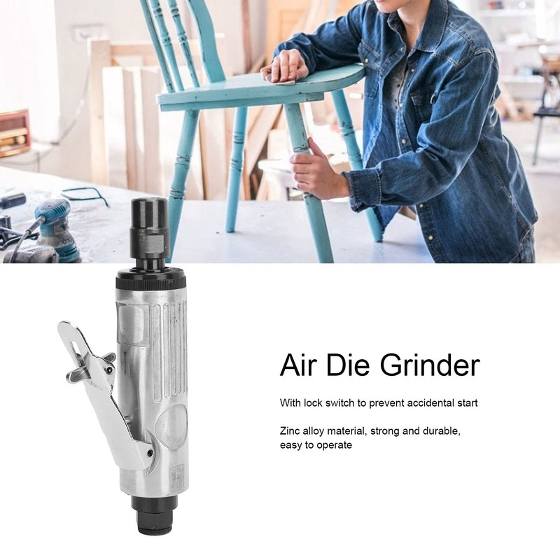 Air Die Grinder, Pneumatic Grinder Safe Reliable Sturdy Zinc Alloy
