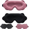 Sleep Eye Mask,2PCS Blackout 3D Eye Masks for Sleep,Eye Mask