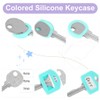 40 Piece Keycap Set with Labels Square and Round Plastic