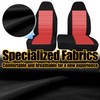 Fioqe 2PCS Front 60/40 High Back Bench Seat Cover for
