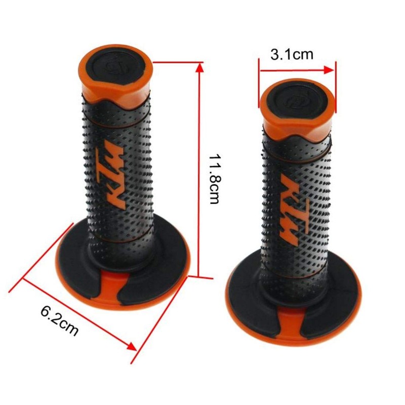 Rubber Handlebar Grips for Motocross Pitbike Enduro Trial MX Freeride