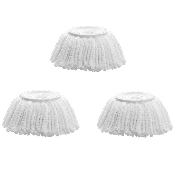 Spin Mop Replacement Head, 3 Pack Microfiber Mop Refills for