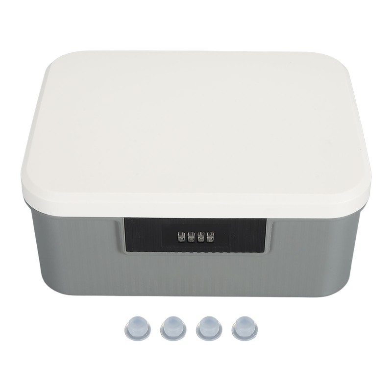 9L Capacity Lockable Storage Trunk for Files Document Organizer Double