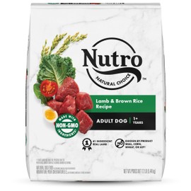 Nutro Natural Choice Adult Dry Dog Food, Lamb & Brown Rice Recipe Dog Kibble, 12 lb. Bag