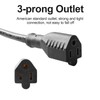 QTEATAK 50cm Female Connector Extension Cord - 125V 15A 2-Pole