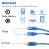 Unbranded 4Pcs RCA Y Splitter Audio Jack Cable Adapter 1