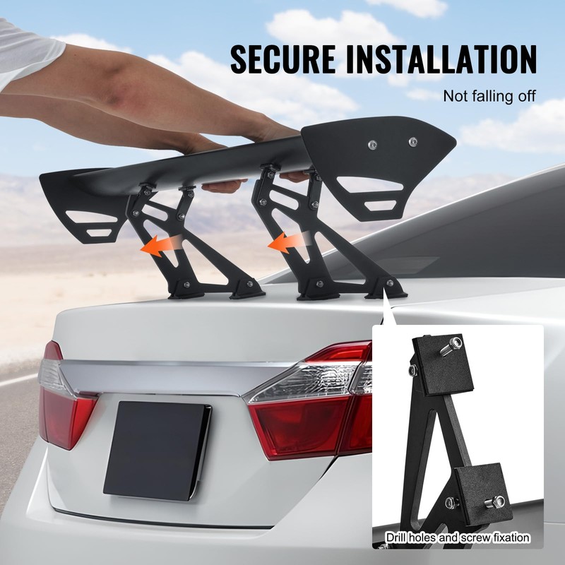 VEVOR GT Wing Car Spoiler, 43.3 inch Universal Spoiler with