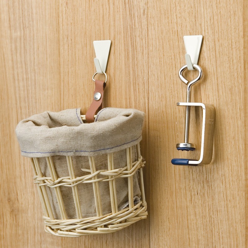 レック 粘着 ミニフック (10個入) 粘着テープ取付け H-427