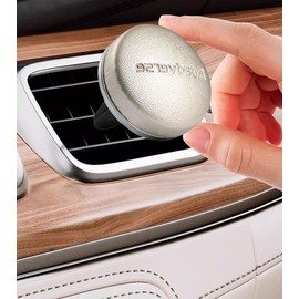 MGLK Car Air Fresheners, Car Diffuser Vent Clip Solid Fragrance Replacement Tablets, Long Lasting Automotive Air Outlet Creative Car Perfume Fragrance (Gold)