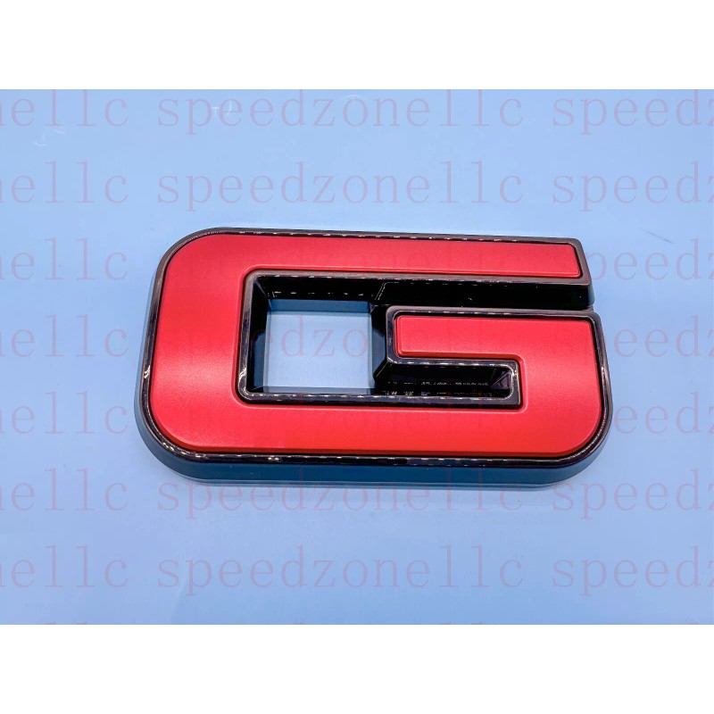 Auto Front & Rear GMC Black Red OVERLAY Emblem Badge
