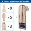 Belinlen 3 Pack 60" Long Garment Bags for Hanging Clothes