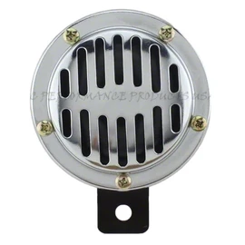 JC Performance Parts USA Universal 12v 6v or 24v Compact Vented Motorcycle, Car, Truck Horn Chrome or Black Vintage Style