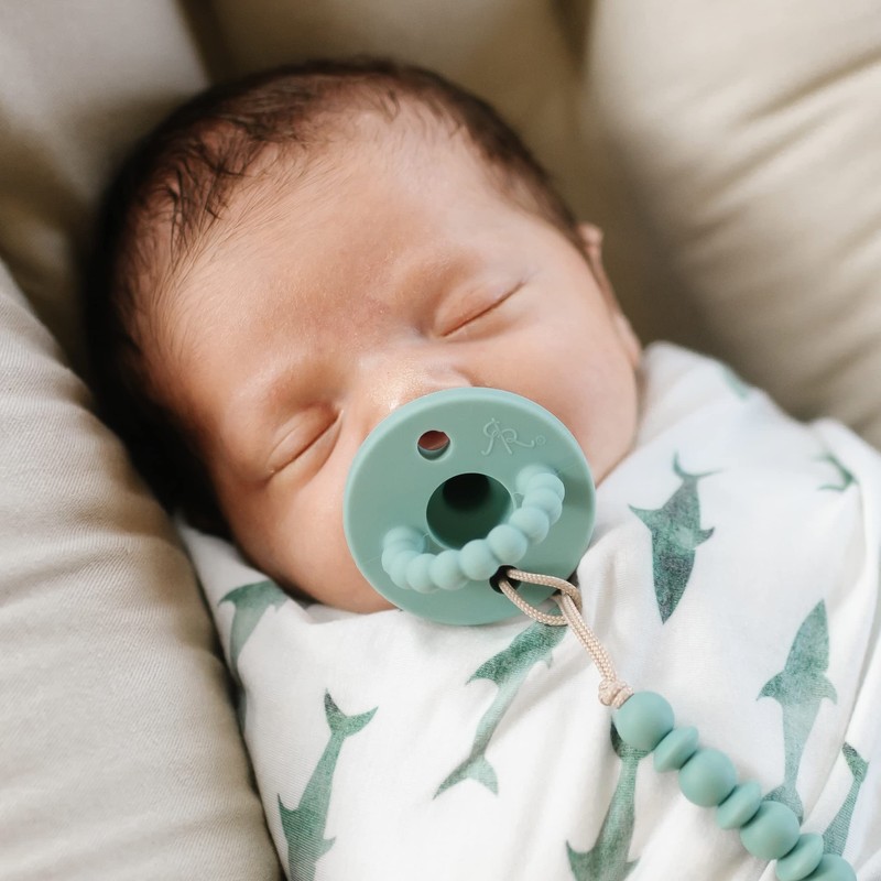 Ryan & Rose Cutie PAT Pacifier Teether (Stage 1, Seaglass)