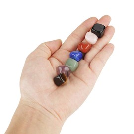 Hztyyier 7 Piedras Preciosas de Chakras Naturales Piedras Naturales Piedras De Chakra Cristales Curativos Conjunto De Piedras Preciosas Naturales Cuarzo A Granel para Reiki Energía Curación