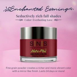 SNS Healthy Natural Nails SNS Nail Dip Powder, Gelous Color Dipping Powder - Everlasting Love (Brown, Metallics), EE22 - Long-Lasting Acrylic Nail Color & Polish Lasts 14 Days - Low-Odor & No UV Lamp - 1 Oz