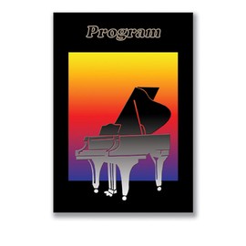Music Treasures Co. Piano Silhouette Recital Program Blank