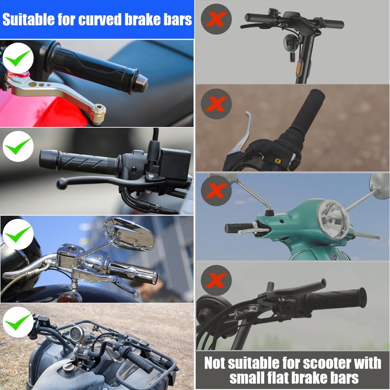 Matework Motorcycle Lock Anti Theft Heavy Duty, Motorcycle Handlebar with