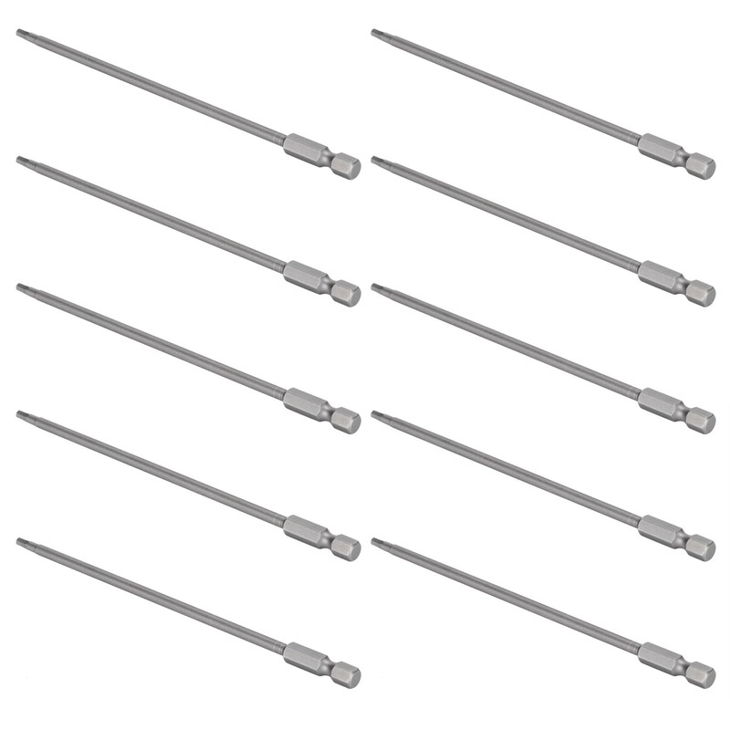 10Pcs Screwdriver Bit Electric 3mm Hex Strong Magnetic Hardened Hardware