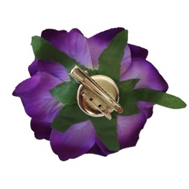 DreamLily Rose Flower Hair Clip Flamenco Dancer Pin up Flower Brooch BC10 (Purple)