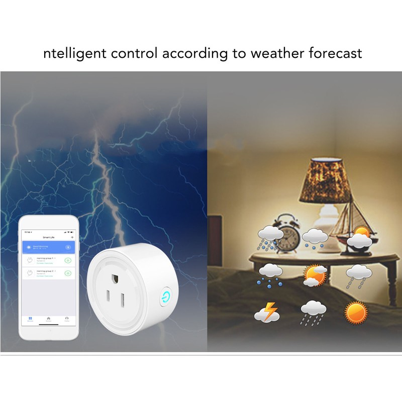3 Holes Mini WiFi Smart Socket Voice Control Remote Controlling