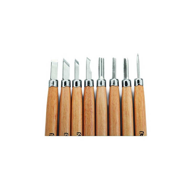 WoodRiver 8 Piece Detail Carving Tool Set