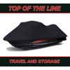 Black 600 Denier Jetski Cover Compatible for Yamaha VX Deluxe/Sport/Cruiser/Jet