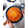 AISBUGUR Ceramic Pie Pan,Deep Dish Pi9-Inch Non-Stick Pie Dish &