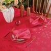 MATIRUG Rectangle Christmas Tablecloth 60x102 Inch,Waterproof Wrinkle Free Red Snowflake