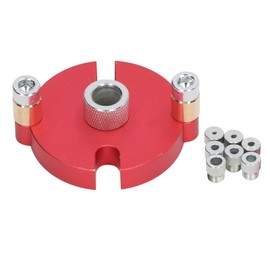 Self Center Dowel Jig Aluminum Alloy Hole Puncher Locator Precise Positioning Dowel Drill Guide with 8 Drill Bushings