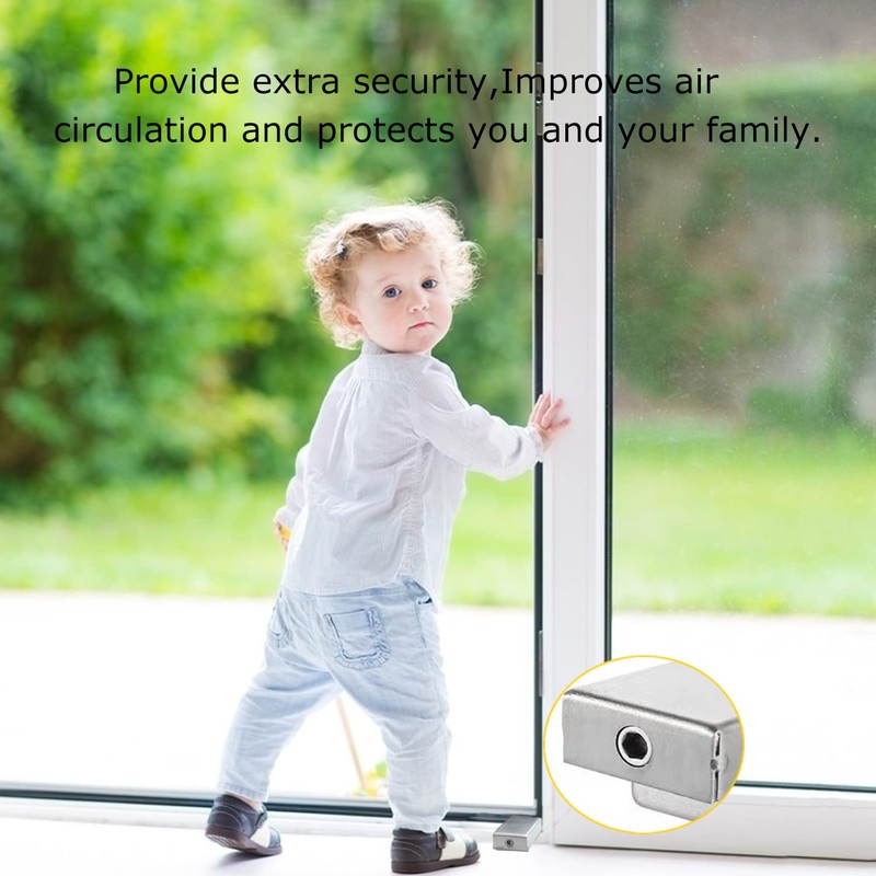 ZFYQ 2 Pack Sliding Window Locks, Window Lock with Key,