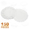 HARFINGTON 150pcs Lace Paper Doilies 11.5 Inch White Round Disposable