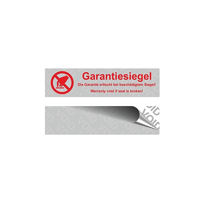 VOID Safety Labels "Warranty Label with Logo" on Roll 80