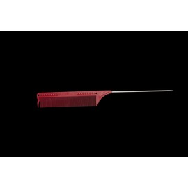 JRL Pin Tail Comb 8.8" - Red