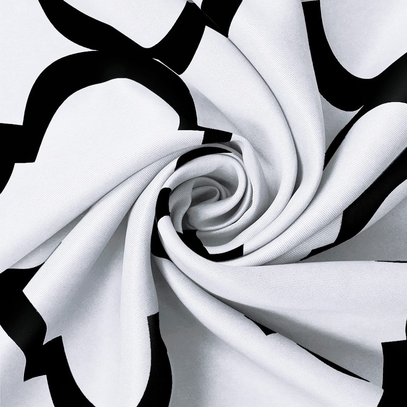 Melodieux Moroccan Fashion Room Darkening Blackout Grommet Curtain for Bedroom