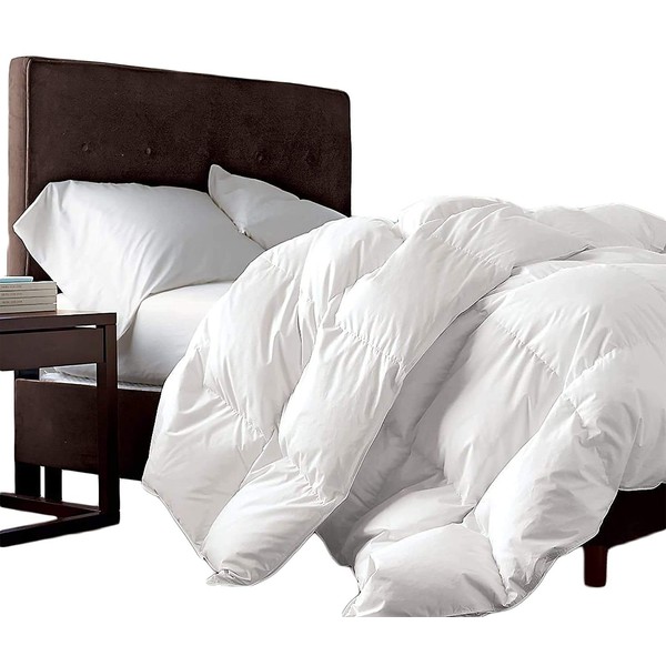 Grandeur Linens Luxurious 1200 Thread Count Siberian Goose Down Comforter,