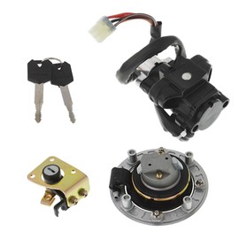 munirater For Suzuki Katana 600 750 1998-2006 Ignition Switch Fuel Gas Cap Seat Lock Keys
